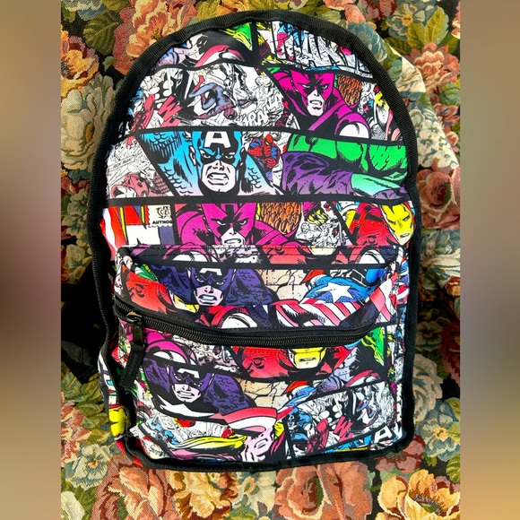 MARVEL COMICS reversible backpack - Picture 4 of 7